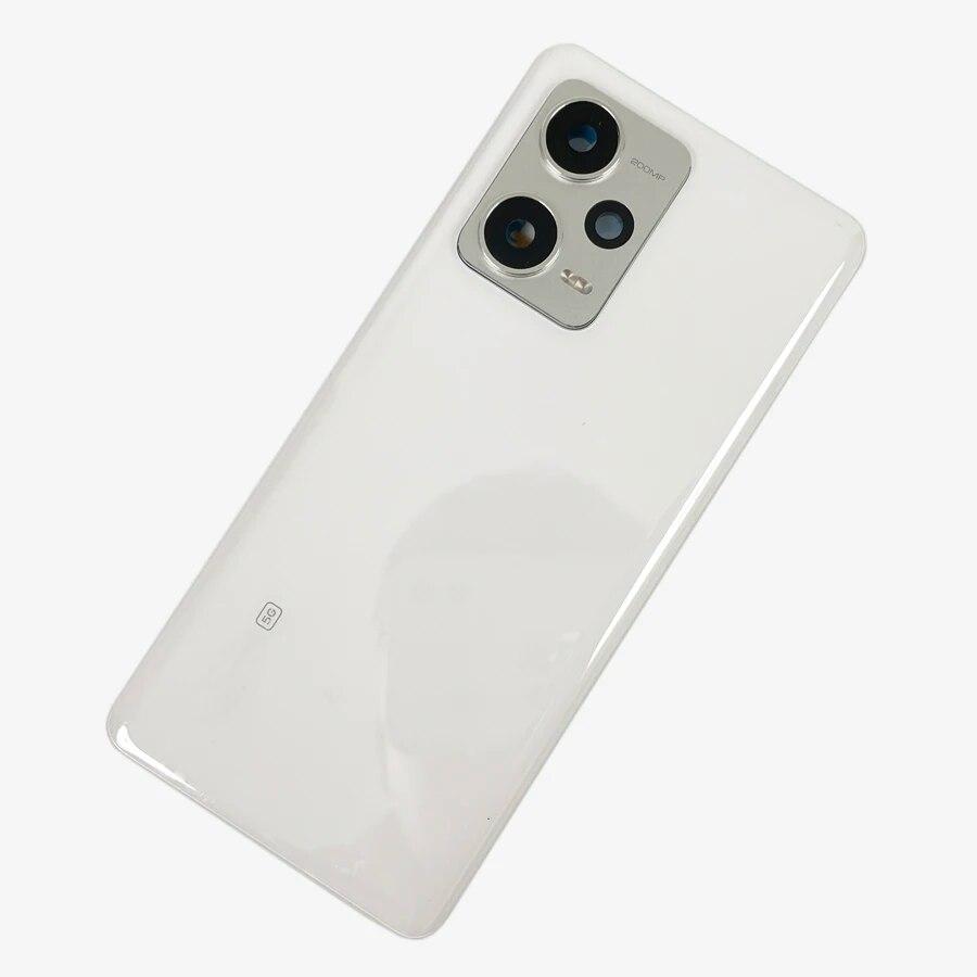 Задняя дверь корпуса для Xiaomi Redmi Note 12 Pro + 5G, стеклянная крышка батарейного отсека, задняя крышка, запасные части корпуса