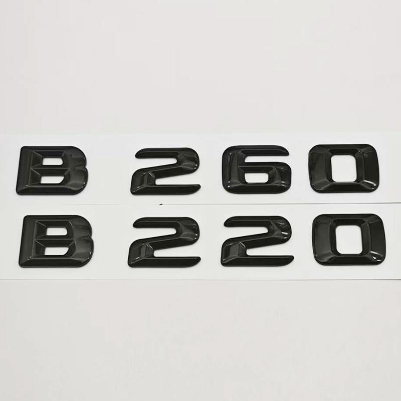 3D ABS Car Letters Logo B180 B200 B220 B260 Badge Sticker Rear Trunk Emblem For Mercedes Benz B Class W247 Auto Tail Accessories