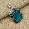 Indicolite Tourmaline Gemstone 925 Sterling Silver Handmade Jewelry Lovely Pendnat
