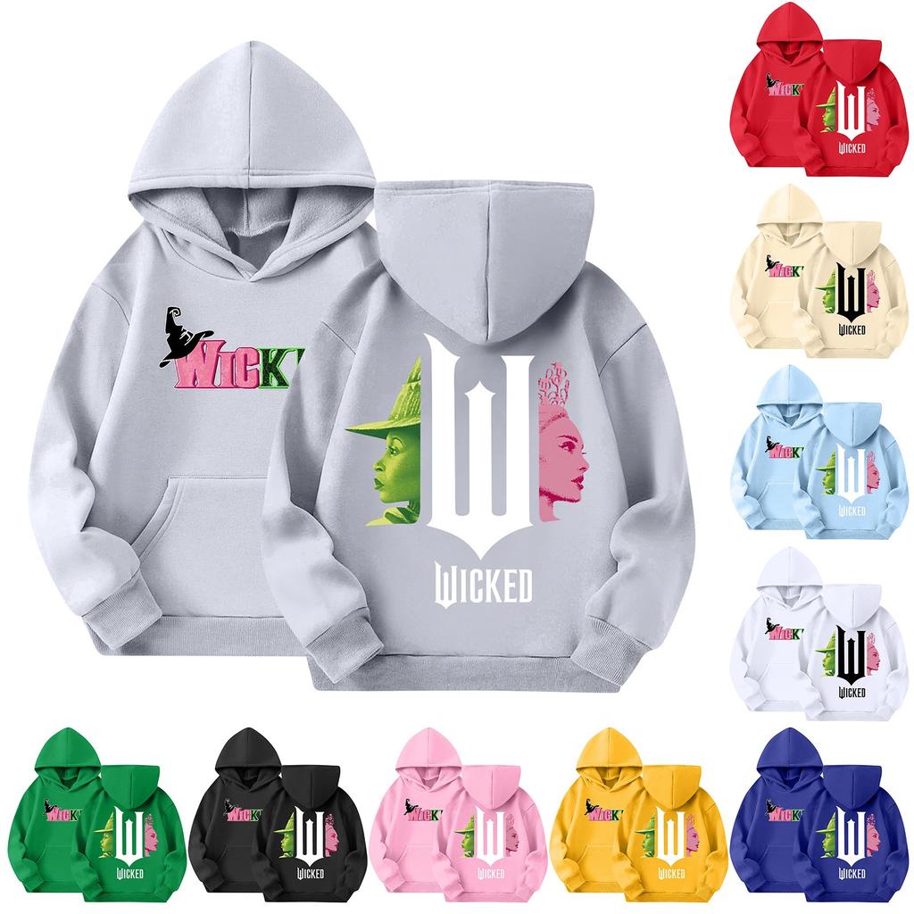 Children's Hoodie Boys And Girls Fashion Printed Long-sleeved Hooded Pocket Hoodie 3-14 Years