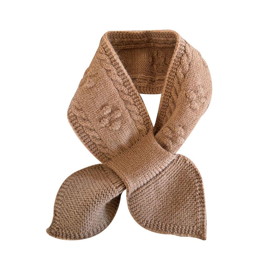 Мягкий детский зимний шарф Теплый детский платок Простой вязаный шарф Для улицы