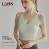 Женский спортивный бюстгальтер LAHN с фиксированной чашкой, широкими бретелями и пуговицами спереди