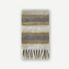 Neutral Color Block Striped Tassel Small Scarf for Women in Winter Soft Student with Wool Blended Scarf