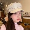 Женская шляпа-берет с удлиненными полями, плоский купол, декор в виде звезды, регулируемая шляпа газетчика, уличная однотонная шляпа художника, уличная одежда