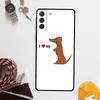 Я люблю свой чехол для таксы для Samsung Galaxy S25 Ultra S20 S21 S22 S23 Plus S24 Ultra S9 S10 S25 FE Чехол Coque