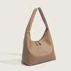 Milk Tea Color Bag Gentle Korean Ins Simple Versatile Handheld Soft Leather Dumpling Bag Retro Shoulder Underarm Bag
