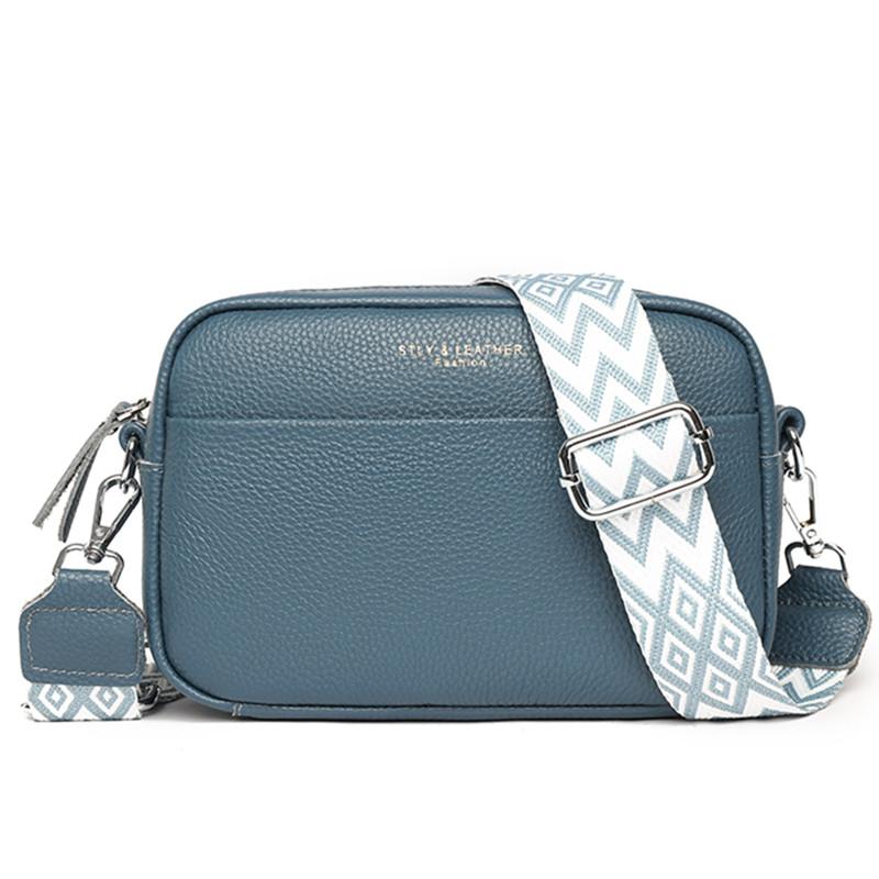 Роскошная однотонная женская сумка-мессенджер из натуральной кожи, сумки через плечо из 100% мягкой воловьей кожи для женщин, 2023, женские сумки