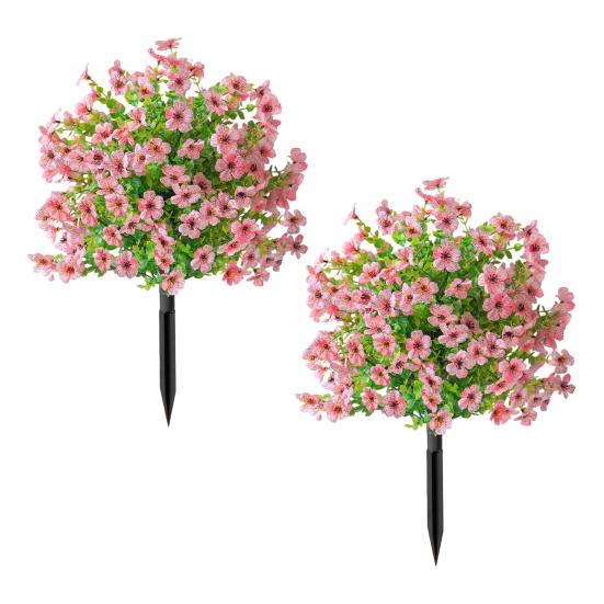 2 шт. Искусственный фиолетовый шар 23,6" Топиарные деревья с колышками для грунта