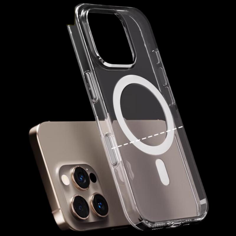 Mr. Blue Gorilla Transparent Magnetic Full-Coverage Case for iPhone 16 Pro Max