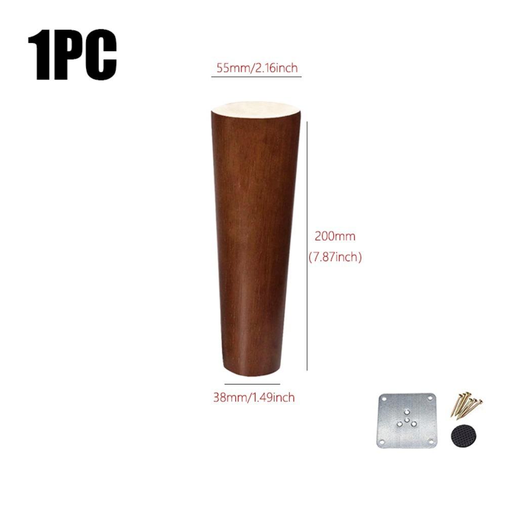 8/10/12/15/20cm Conical Sofa Legs Solid Wood Furniture Heightening Feet New Furniture Legs