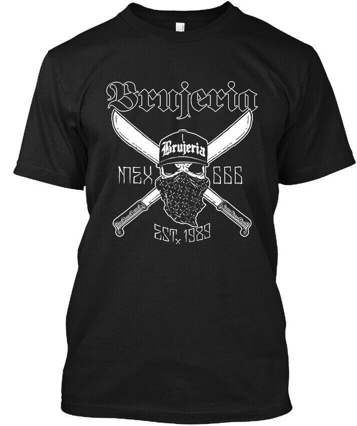 Новый с биркой Brujeria Американская группа Death Music Графическая винтажная футболка Размер S-4XL Унисекс футболка
