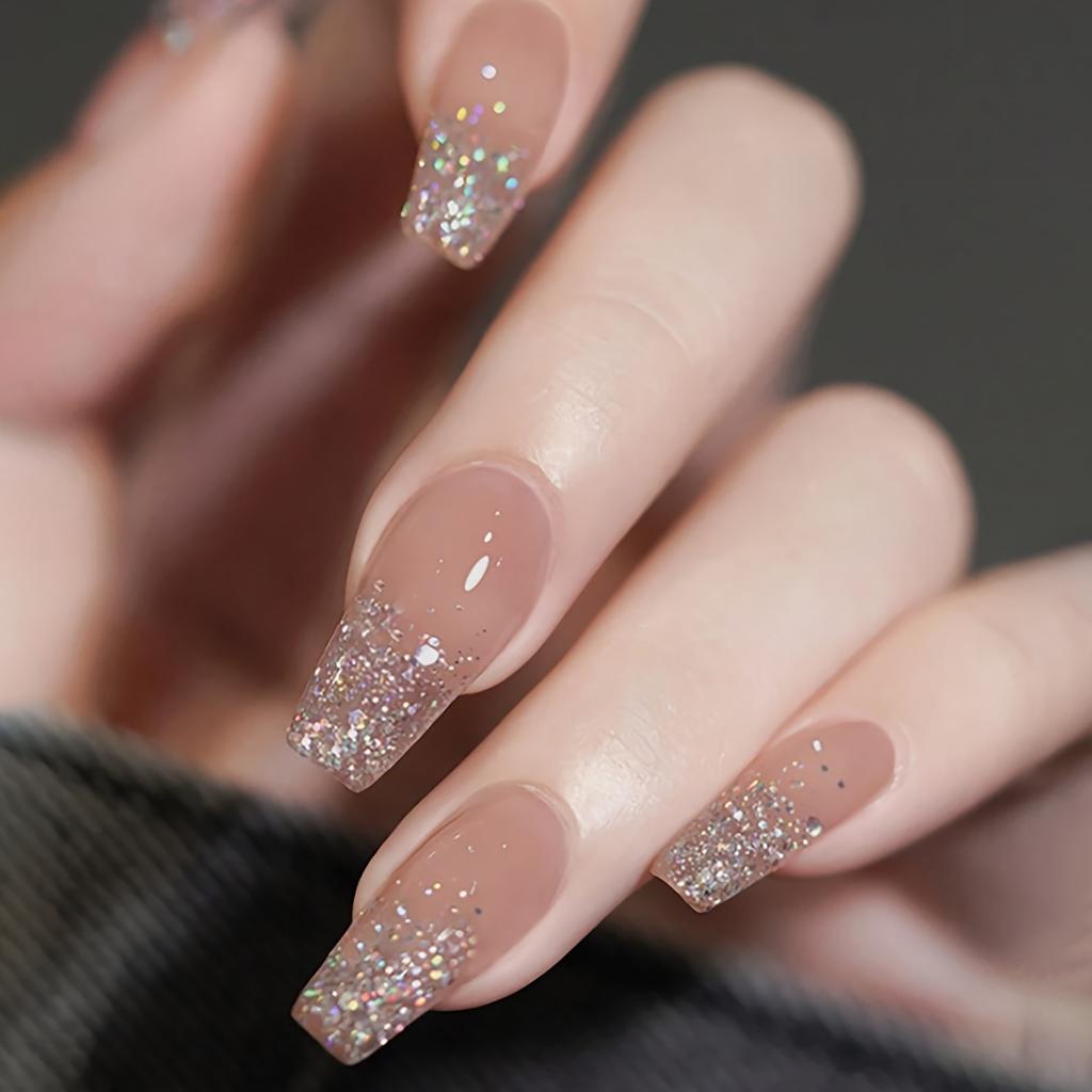 1 коробка накладных ногтей с клеем для ногтей искусственные квадратные головки накладные акриловые типсы бесшовные ногти съемные накладные ногти