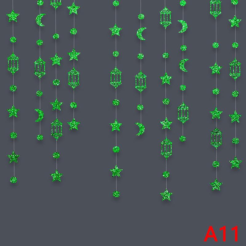 Сделай сам Домашний декор Ид Мубарак Баннеры Украшения Рамадан Карим Подвесная гирлянда Ислам Мусульманская Подвесная лента Вымпел