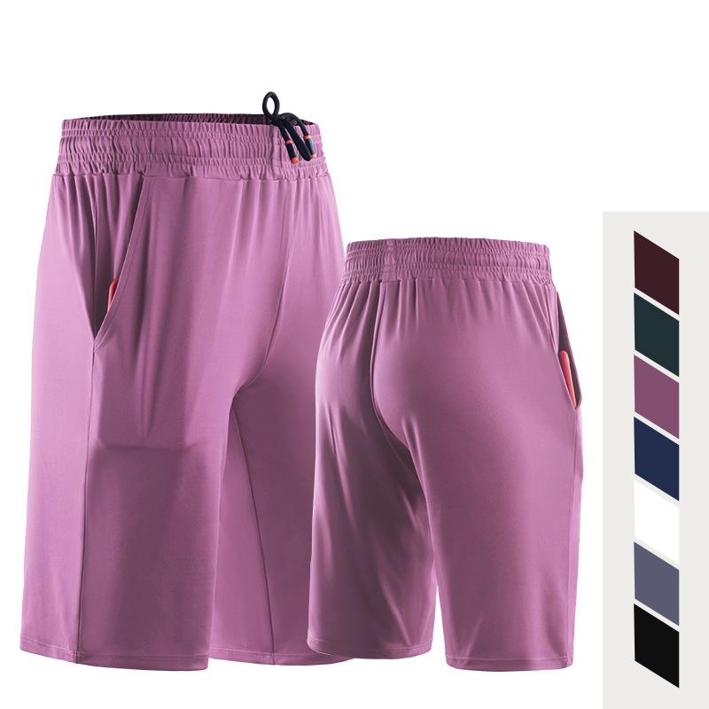 7 цветов, спортивные шорты, женские летние свободные прямые повседневные дышащие шорты для фитнеса, M-4XL