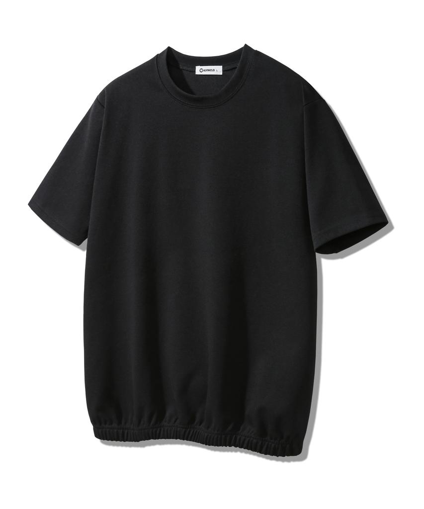 ALVINCLO Fake Elastic Waist Self-Tuck Muscle Fit Short Sleeve T-Shirt Ast3512 (3 Colors)