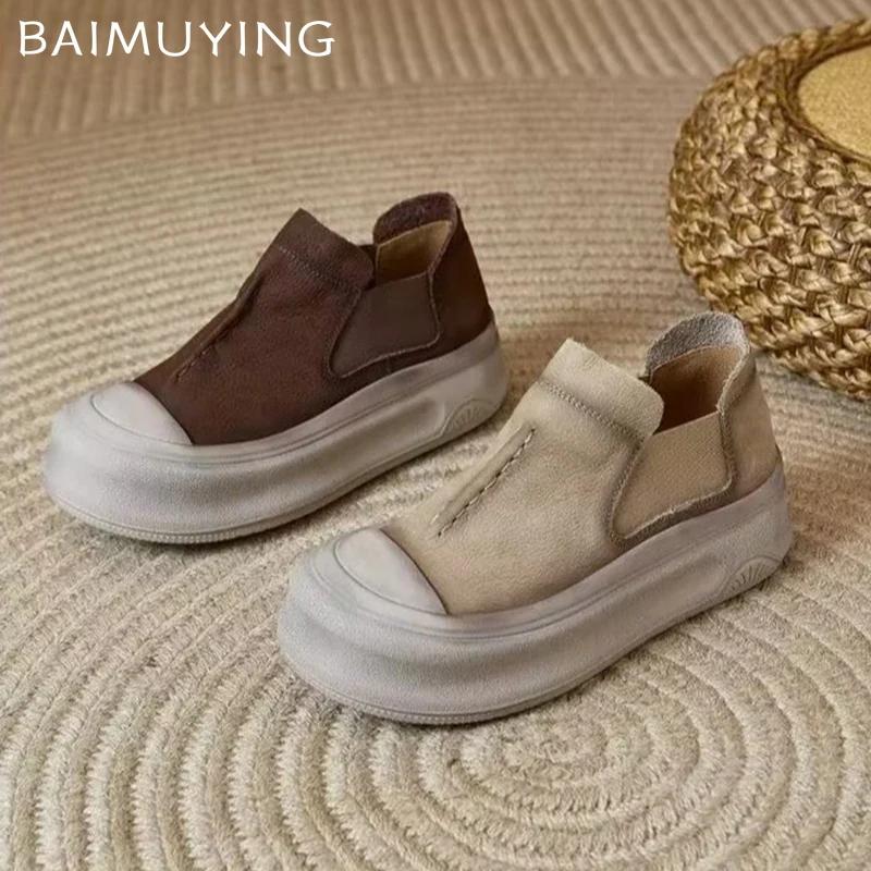 Ботильоны на платформе женские туфли на плоской подошве ретро-кроссовки женские 2025 тренд зимняя спортивная обувь повседневная прогулочная зимняя обувь челси Botas De Mujer