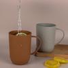 400ML Water Bottle High Capacity Anti-drop Round Mouth Ergonomic Handle Not Easy To Break Pure Color Water Cup for Home