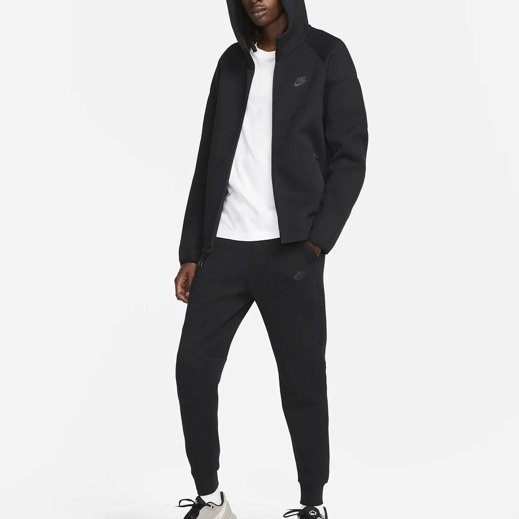 Nike Sportswear Tech Fleece Windrunner Full Zip Hoodie Black/Black Men Tops FB7921-010
