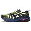 Racer Trail Wltr30 Модные Кроссовки на Толстой Подошве с Амортизацией, Нескользящие, Износостойкие, Низкие, для Бега, Унисекс, Синий Зеленый Белый D1GH231201