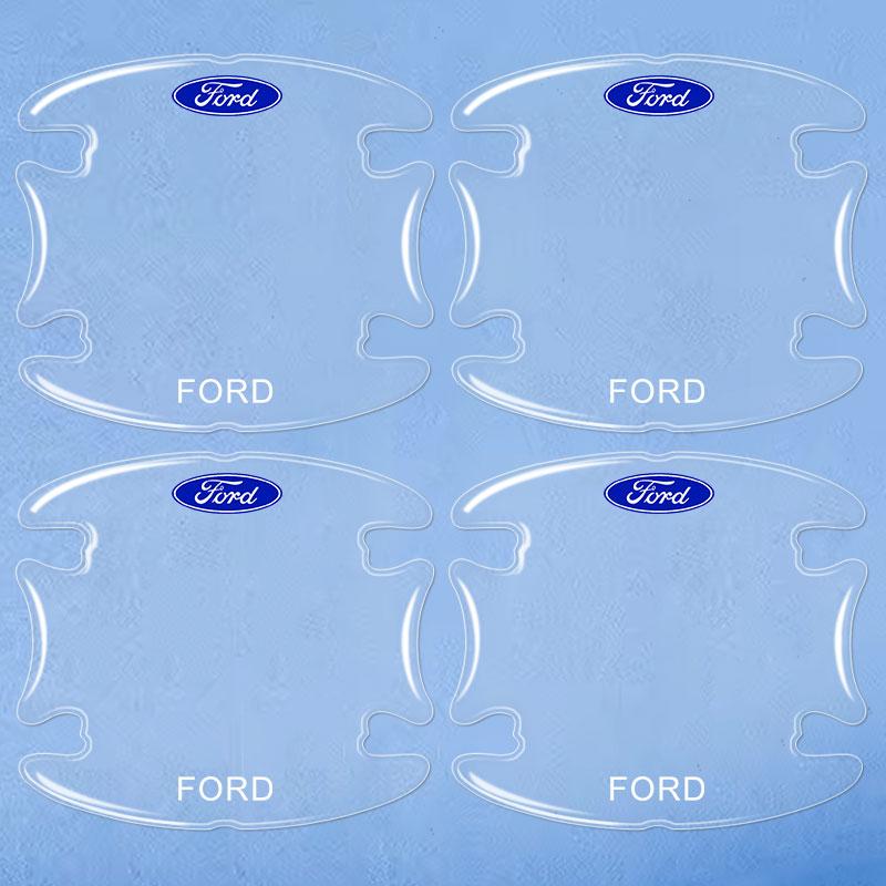 Car Door Handle Bowl Anti-Scratch Sticker Anti-Collision Strip For Ford Escape Kuga Mondeo Ecosport Fiesta Focus 2 3 MK1 MK2