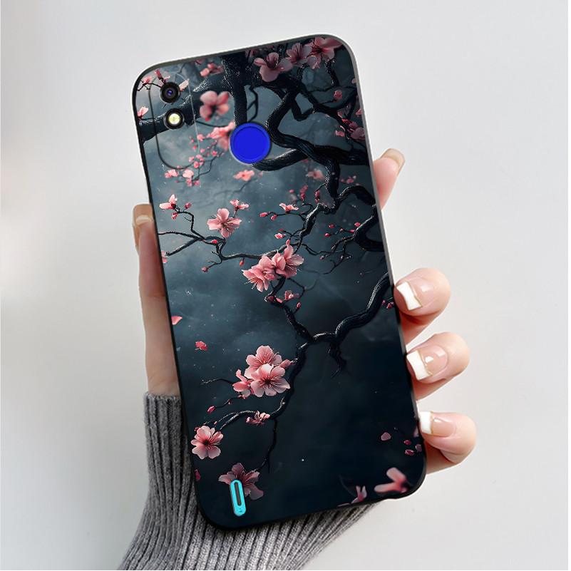 Печатный чехол для телефона Tecno Spark 4 Lite/POP 3PLUS Funda Capa Мягкий силиконовый черный корпус Чехол Милый Цветок Мультяшный Корпус Coque