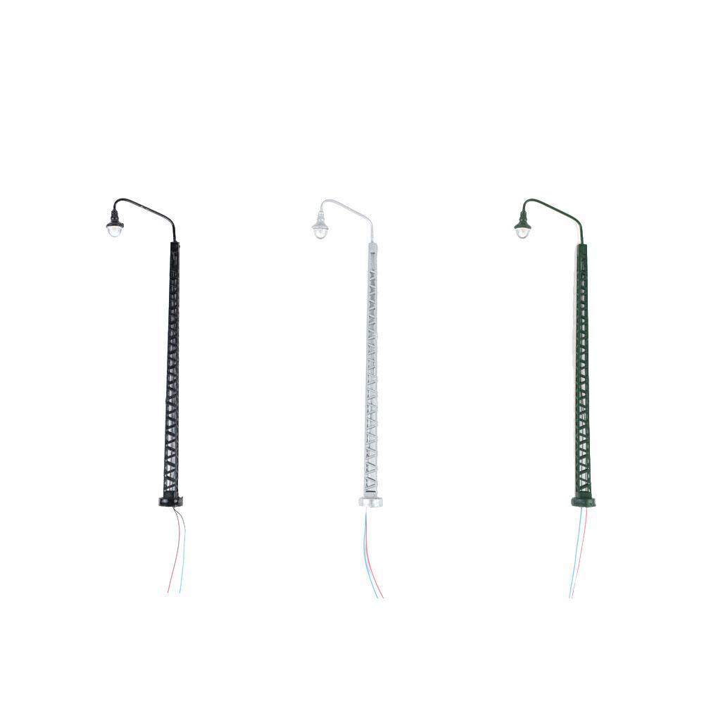 Мини-поезд Фонарный столб Яркий Белый Режимы Освещения Светодиодные Сценические Огни Макет Модель Железнодорожного Светильника Изготовление Архитектурного Песочного Стола Дворы