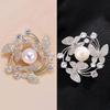 Elegant Wreath Flying Butterfly Brooches For Women  Pearl Pins Female Coat Corsage Trendy Brooch Party Wedding Gift
