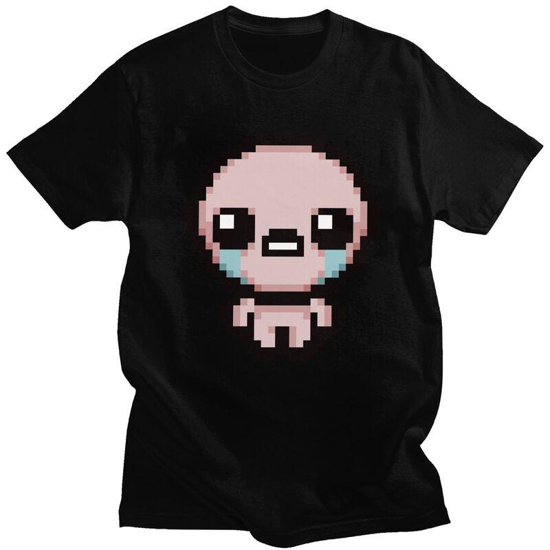Пользовательская крутая пиксельная футболка The Binding Of Isaac для мужчин, с коротким рукавом, 100% хлопок, футболка для отдыха, уличная футболка