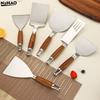 Лопатка для жарки из нержавеющей стали для пиццы, гриля, формовщик котлет для гамбургеров, лопатка для выпечки омлета, набор инструментов для барбекю, кухонная утварь, лопатка