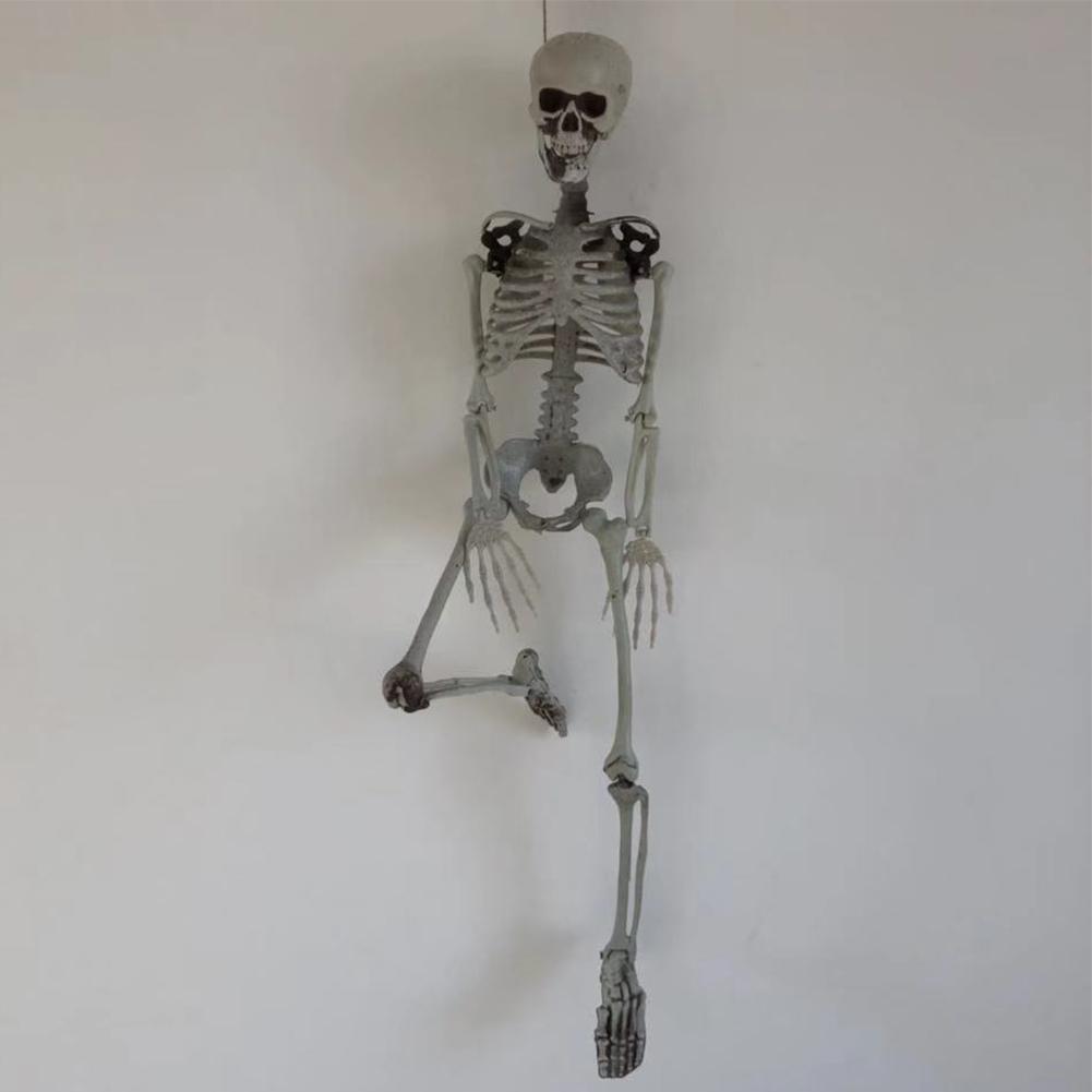 90/170cm Halloween Skull Skeleton Posable Skeleton Human Shape Bones Halloween Party Home Decorations Haunted House Horror Props