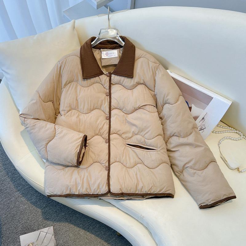 Down Padded Jacket Women's Winter Jacket, Small Loose Padded Jacket, Thick Lapel Padded Jacket Trend