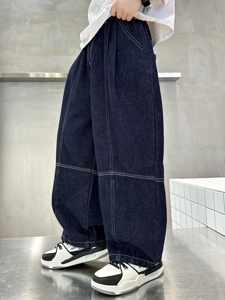 Boys' Straight-Leg Jeans: 2025 Spring/Autumn Versatile Casual Pants for Kids