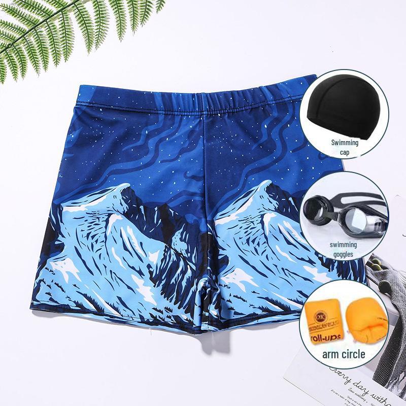 Men's Quick-Dry Loose Swim Trunks - Anti-Embarrassment Boxer Swimsuit for Beach