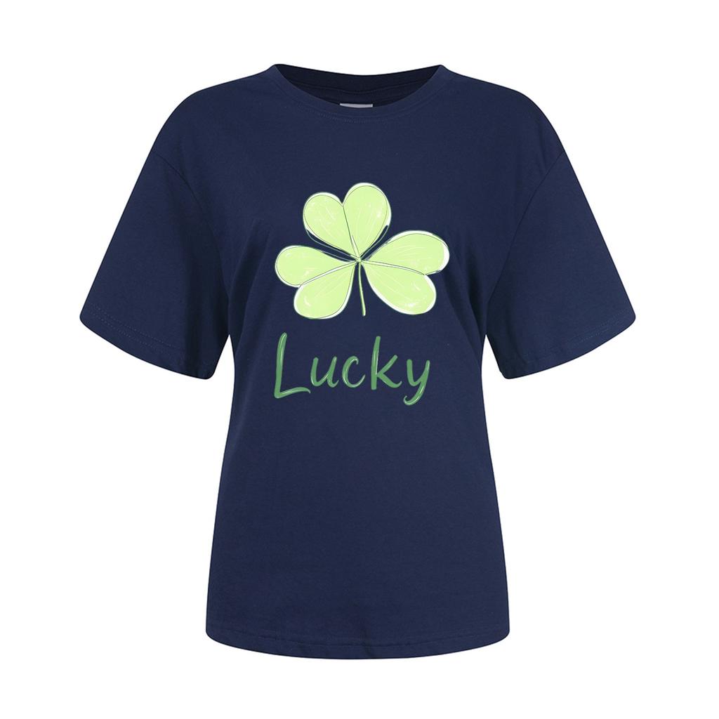 Унисекс ул.. Короткие рукава с графикой ко Дню Святого Патрика