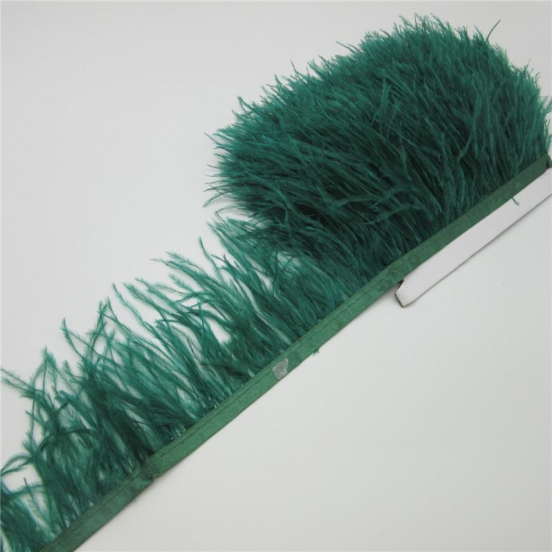 Ostrich Feather Cloth Strip 8-10 Dress Decorative Material Latin Dance Skirt Cloth Band Clothing Accessories Ostrich Hair Lace