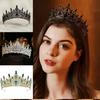 Украшения для волос Барочные Королевские Тиары Блестящее Украшение Корона Принцессы для Женщин Девочек