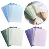 5Pcs Clear Side Cut File Covers for Ducoment Presentation Letter Size File Paper Covers Top and Side Opening File Sleeve