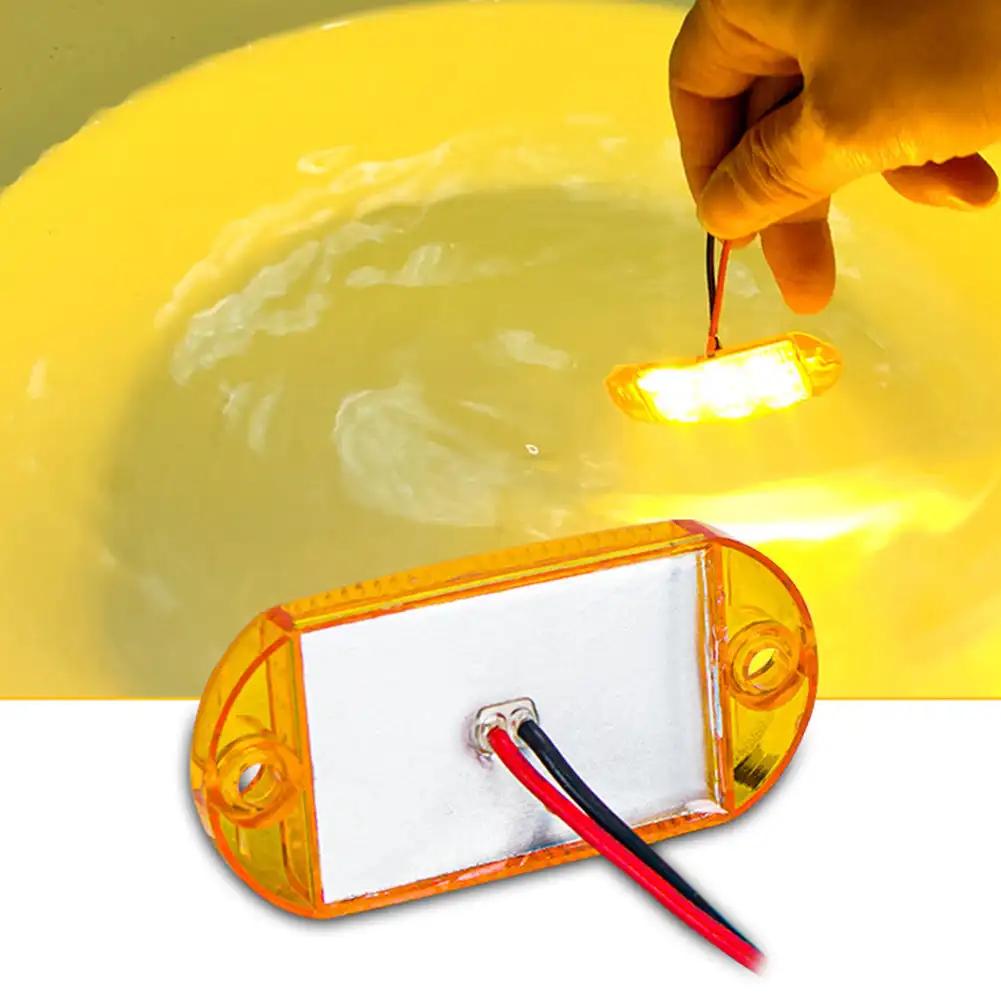 6 светодиодов 12 В-80 В прочные боковые габаритные фонари для грузовиков, наружные фонари, предупреждающие задние фонари для автоприцепов, грузовиков, габаритные фонари