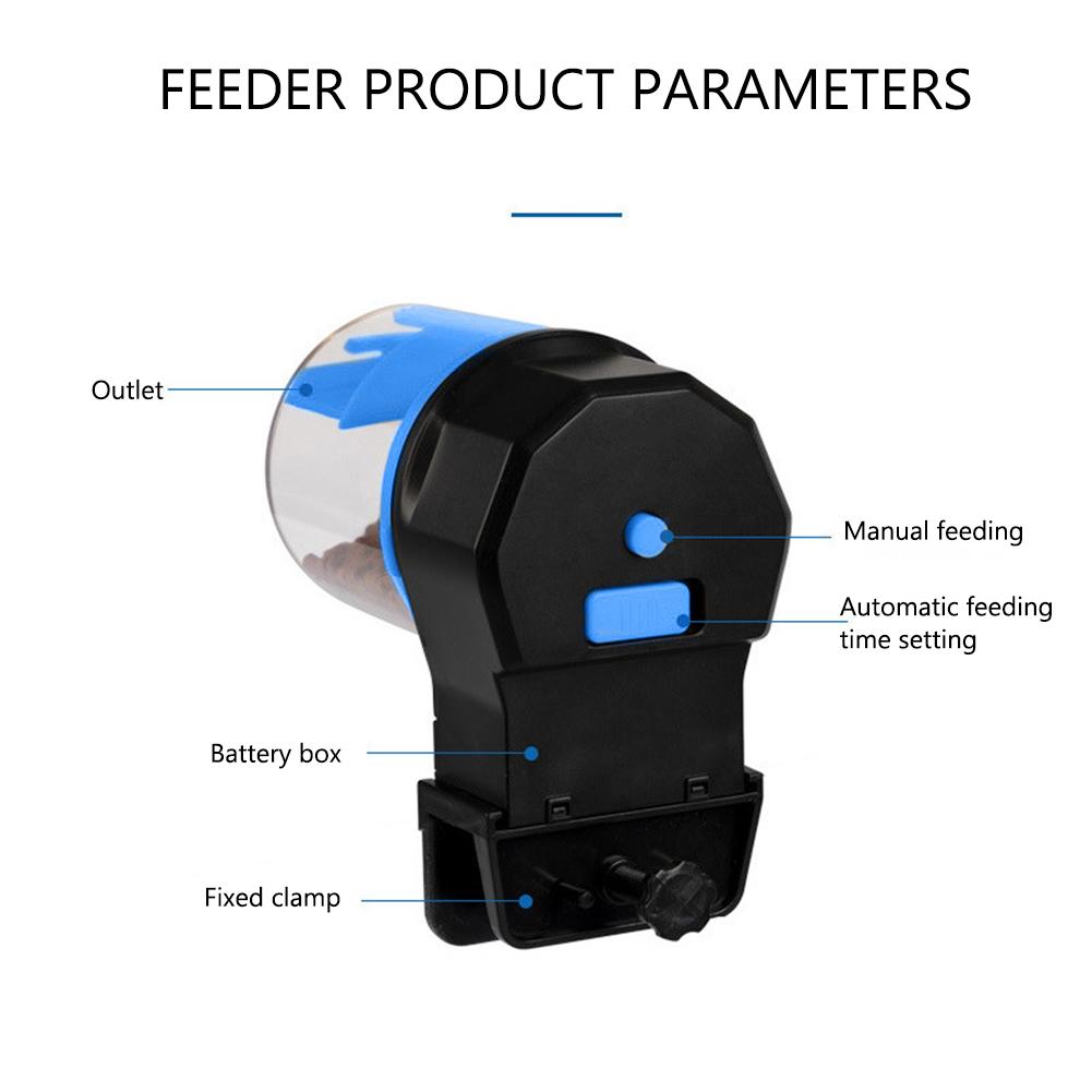 Автоматическая кормушка для аквариума большой вместимости с таймером, дозатор корма для рыб, дозатор корма для аквариумных рыб для аквариума и террариума для черепах