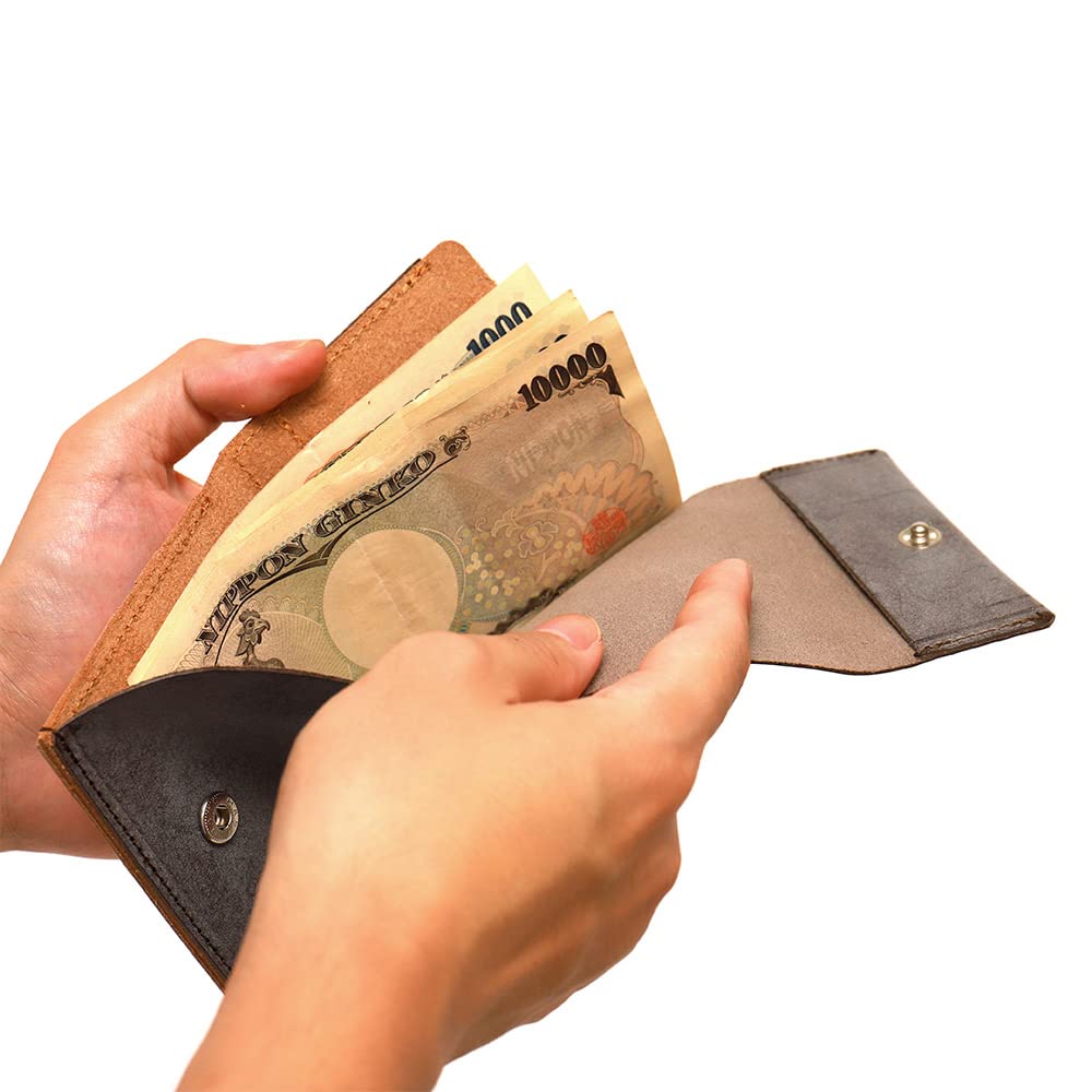 Кошелек складной AGILITY affa "Komodo", Компактный, Вертикальный, Маленький, Среднего размера, Мужской и Женский, Кожаный