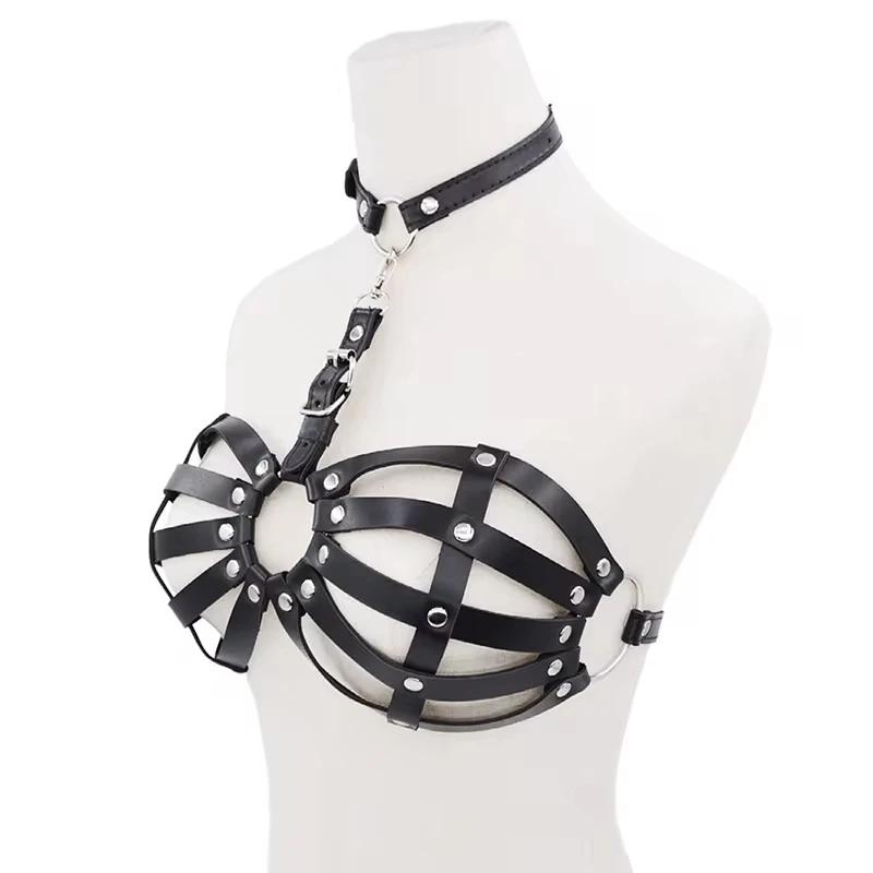 1Pc Sexy Harness Belt Leather Lingerie Body Harness Corset BDSM Bondage Lingerie Gothic Fetish Clothing Harness Women