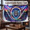 Animals Theme Throw Blanket Custom Name Text Personalized Blanket Soft Cozy Blanket for Home Sofa Bed