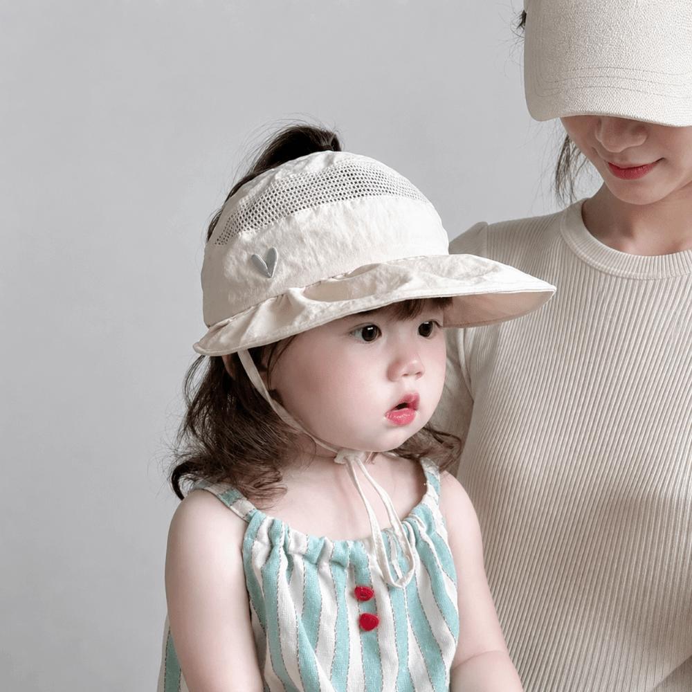 Lightweight Kids Cap Breathable Mesh Sunshade Hat Cute Large Brim Hat  Summer