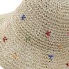 Breathable Sun Hat Holiday Spring Weaving Straw Hat Woman Commutes Camping Taking Photo Handmade Beach Hat for Girl