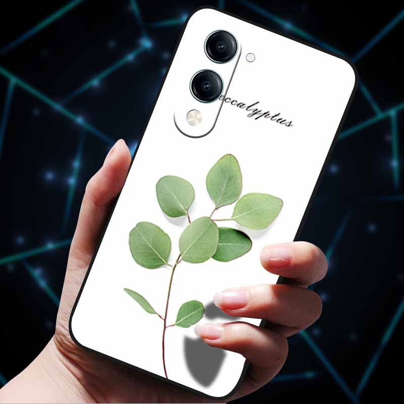 For Vivo Y04 4G Case Soft Silicone Bumper 3D Flowers Emboss Phone Cases for Vivo Y04 4G Back Cover Shell VivoyY04 4G Bag