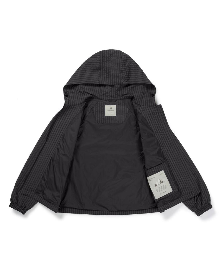 SNOWPEAK APPAREL Check Seersucker Women'S Jacket (S26Fwfjk09) Dark Charcoal