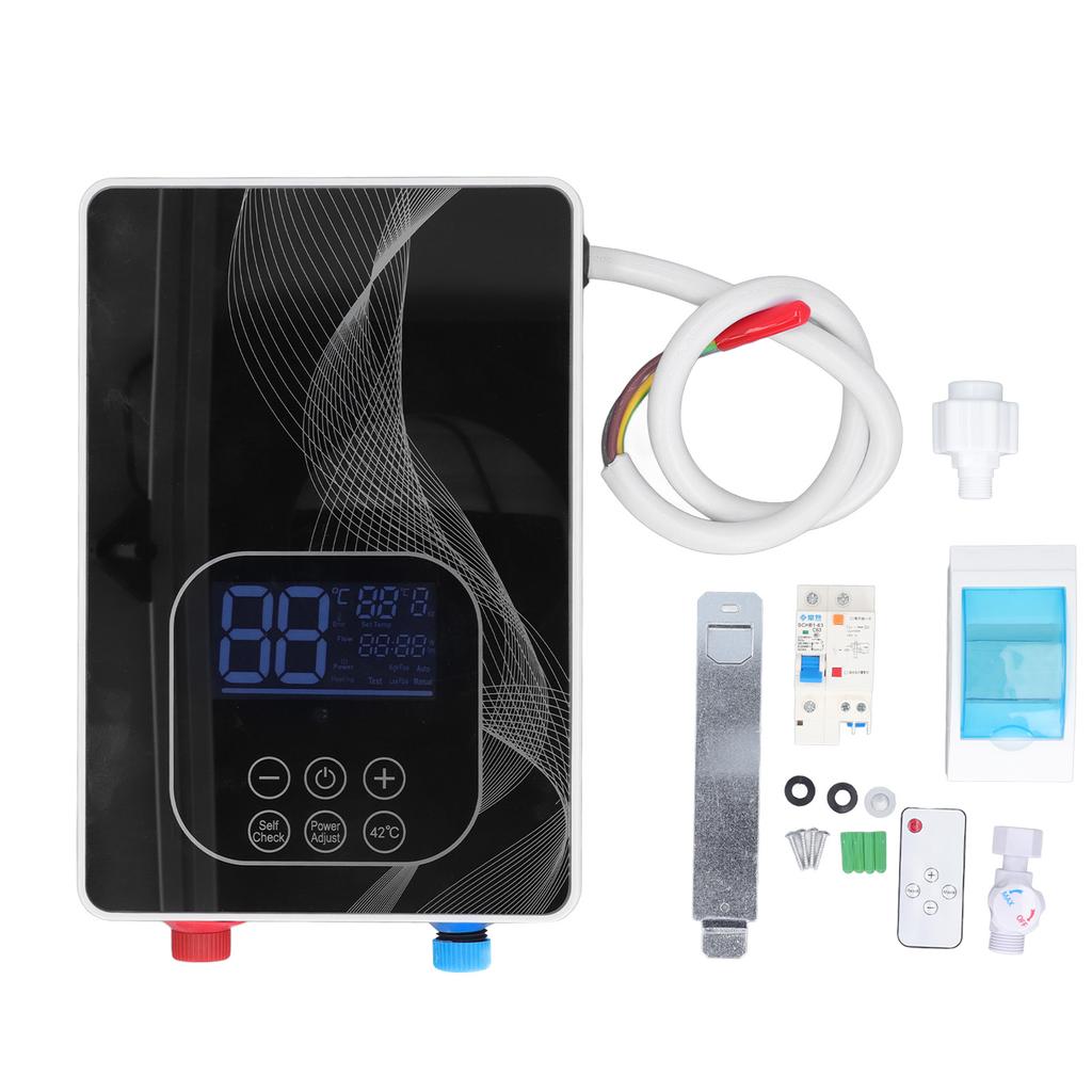 Электрический мини-водонагреватель 6 кВт 220 В саморегулирующийся 55 градусов C IPX4 водонепроницаемый мгновенный водонагреватель