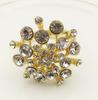 8pcs/lot Diamond Gold Napkin Ring, Wedding, Circle, Holder, Christmas, Buckle, Desktop Decorations