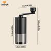 Leeseph Manual Coffee Grinder with Adjustable Settings and Ceramics Grinding Core, for Home Office Camping, Coffee Accessories