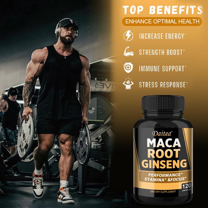 Maca Root Proprietary Blend Supplement, 120 Herbal Extracts Capsules Per Bottle